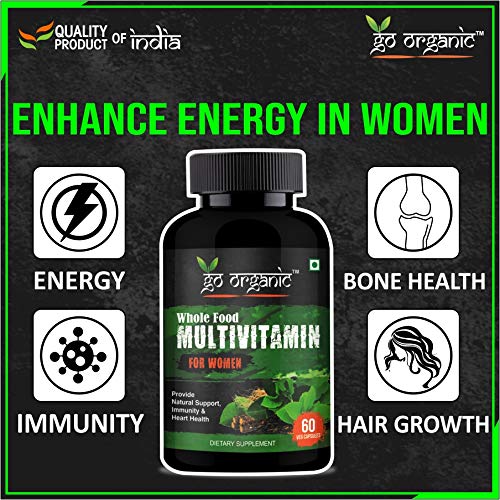 Go Organic Organic Whole Food Multivitamin for Women - Natural Vitamins