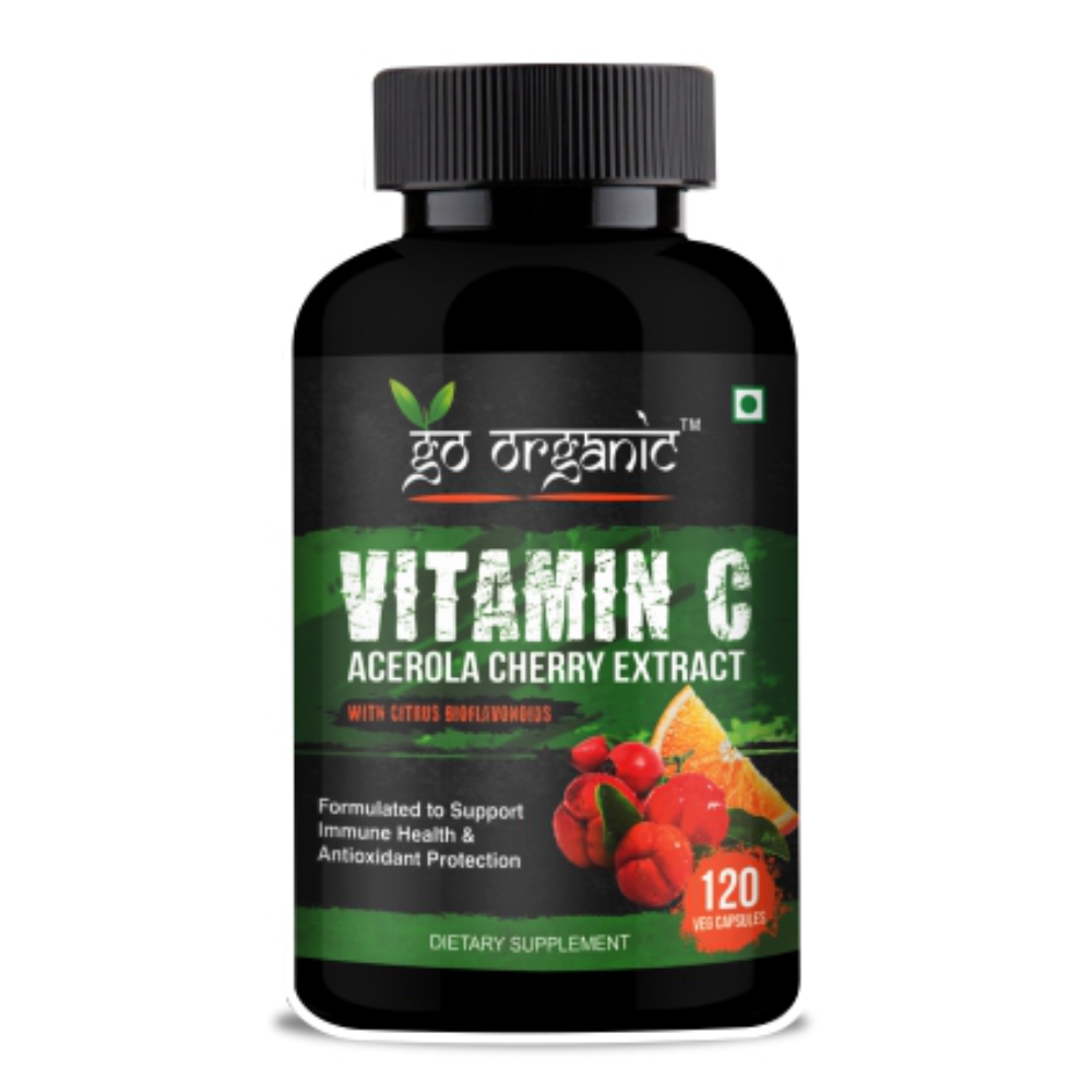 Go Organic Vitamin C With Organic Acerola Cherry And Natural Citrus 